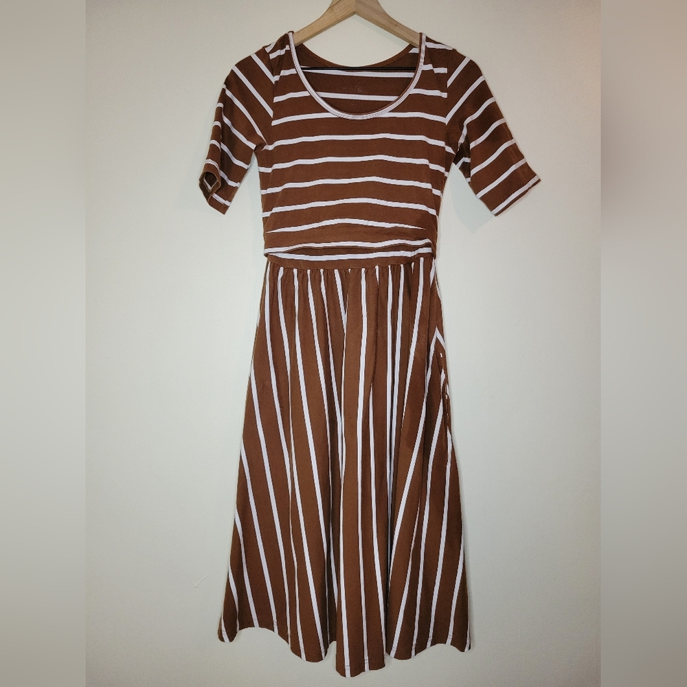 Latched Mama Classic Cotton Dress,  sz xs - Picture 2 of 5